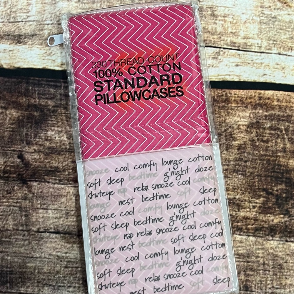 Pink pillowcases are NWT. 2 standard pillowcases